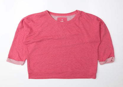Atmosphere Womens Pink Polyester Pullover Sweatshirt Size 14 Pullover