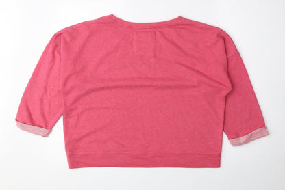 Atmosphere Womens Pink Polyester Pullover Sweatshirt Size 14 Pullover