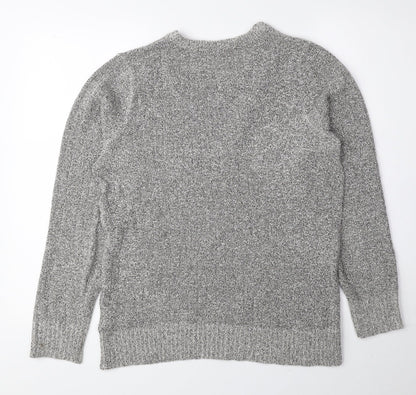 Womens UK Size 10 Preworn Grey Pullover Jumper