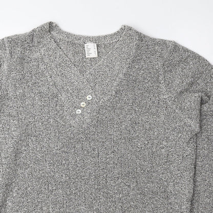 Womens UK Size 10 Preworn Grey Pullover Jumper