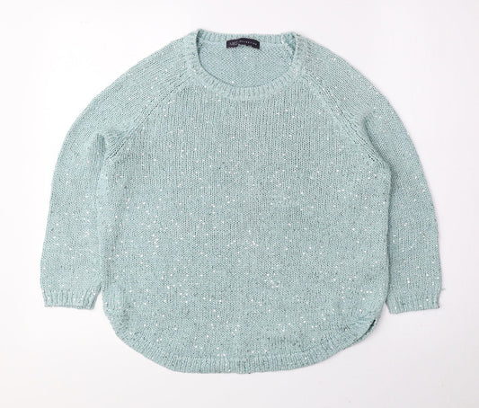 Womens UK Size 10 Marks and Spencer Green Pullover Jumper