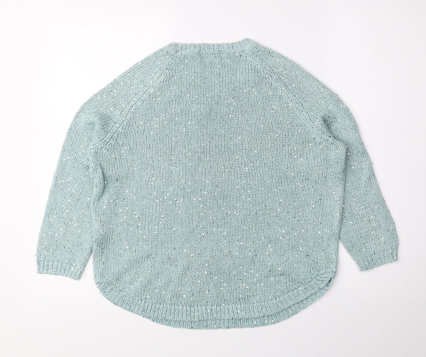 Womens UK Size 10 Marks and Spencer Green Pullover Jumper