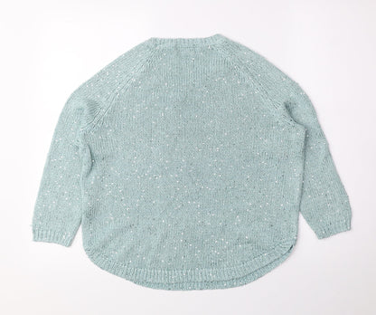 Womens UK Size 10 Marks and Spencer Green Pullover Jumper