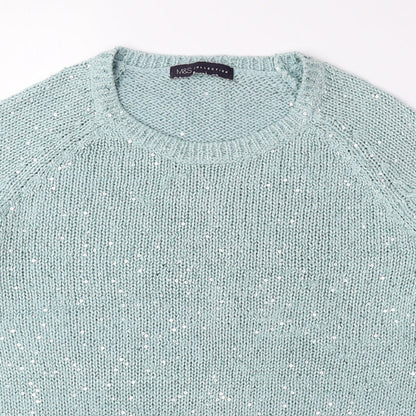 Womens UK Size 10 Marks and Spencer Green Pullover Jumper