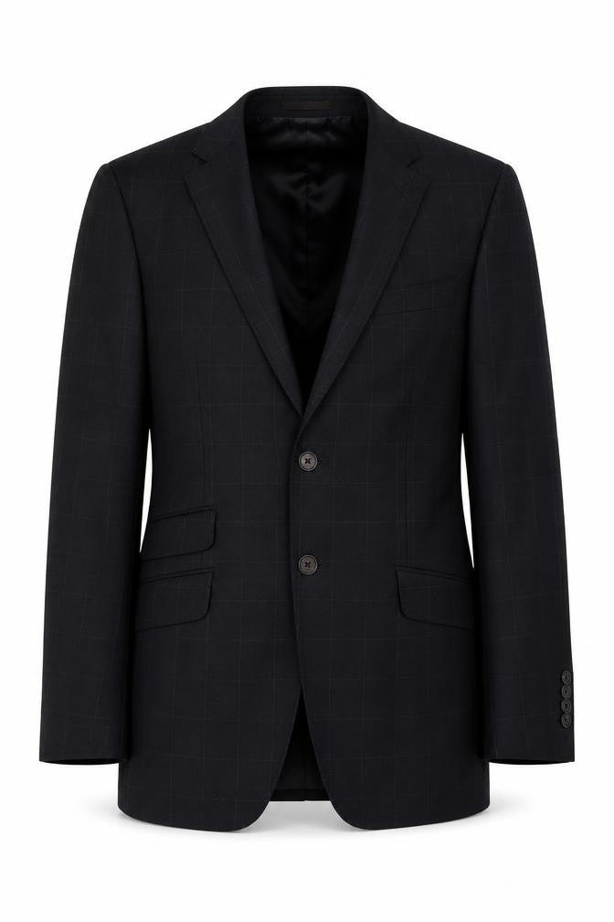 NEXT Mens Grey Check Wool Jacket Suit Jacket Size 44
