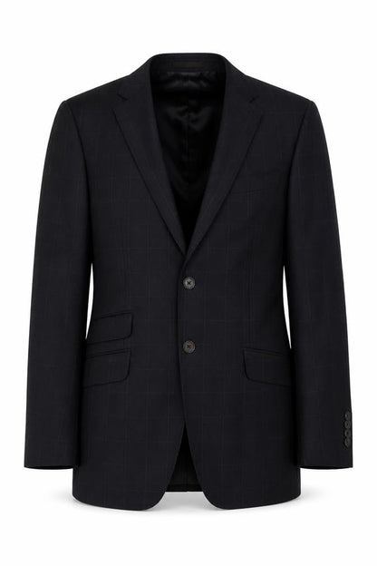 NEXT Mens Grey Check Wool Jacket Suit Jacket Size 44