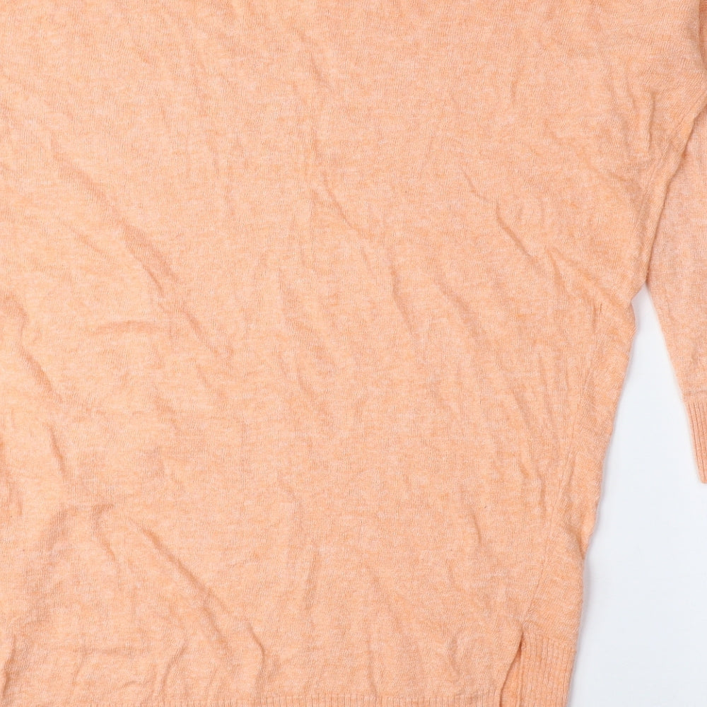 Atmosphere Womens Pink V-Neck Viscose Pullover Jumper Size XS