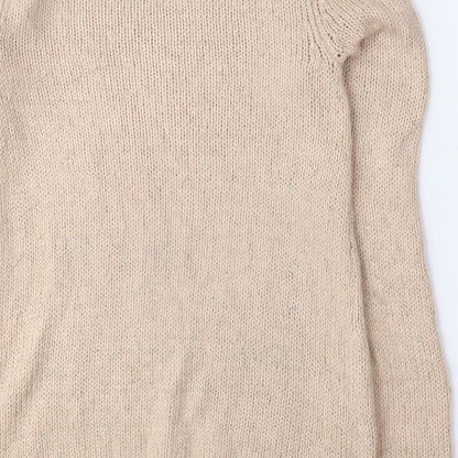 George Womens Pink Boat Neck Acrylic Pullover Jumper Size 8