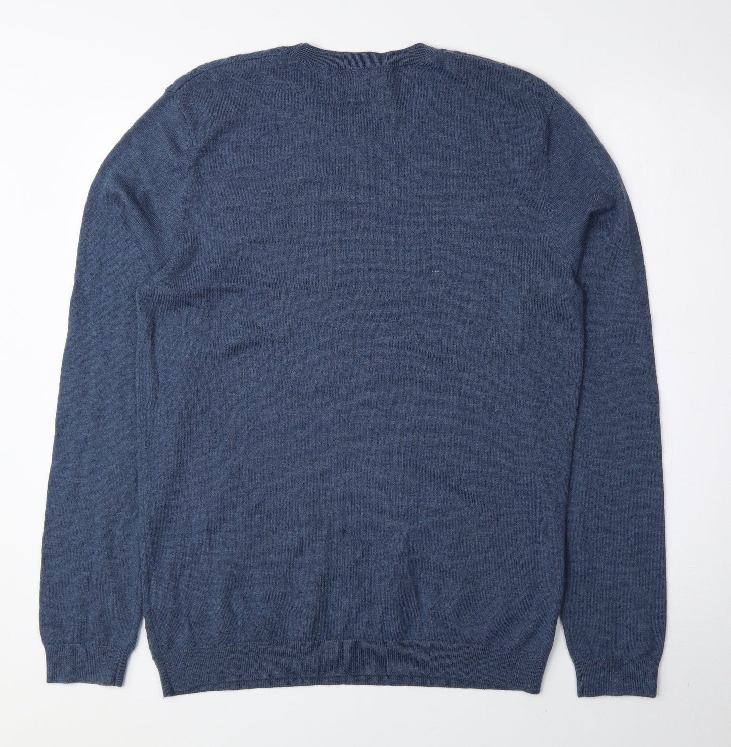 ASOS Mens Blue Round Neck Nylon Pullover Jumper Size M