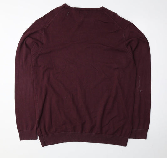 Mens UK Size L NEXT Red Pullover Sweatshirt