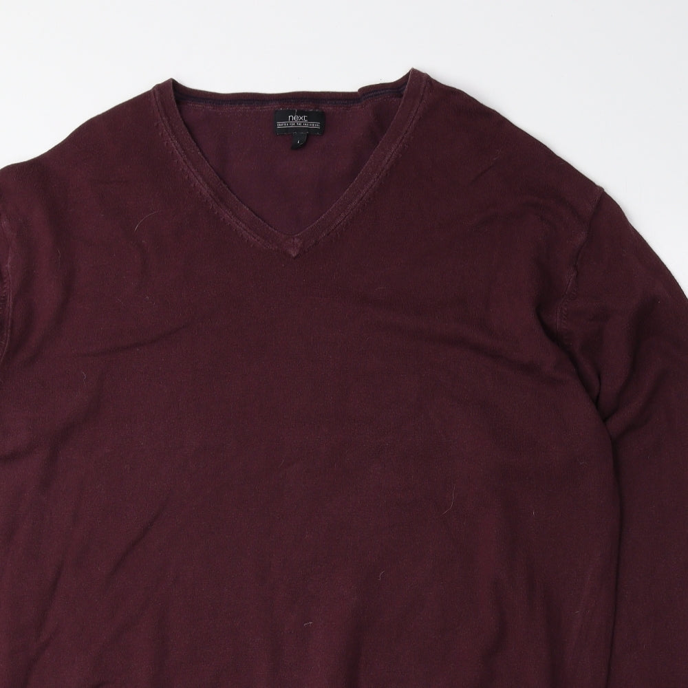 Mens UK Size L NEXT Red Pullover Sweatshirt