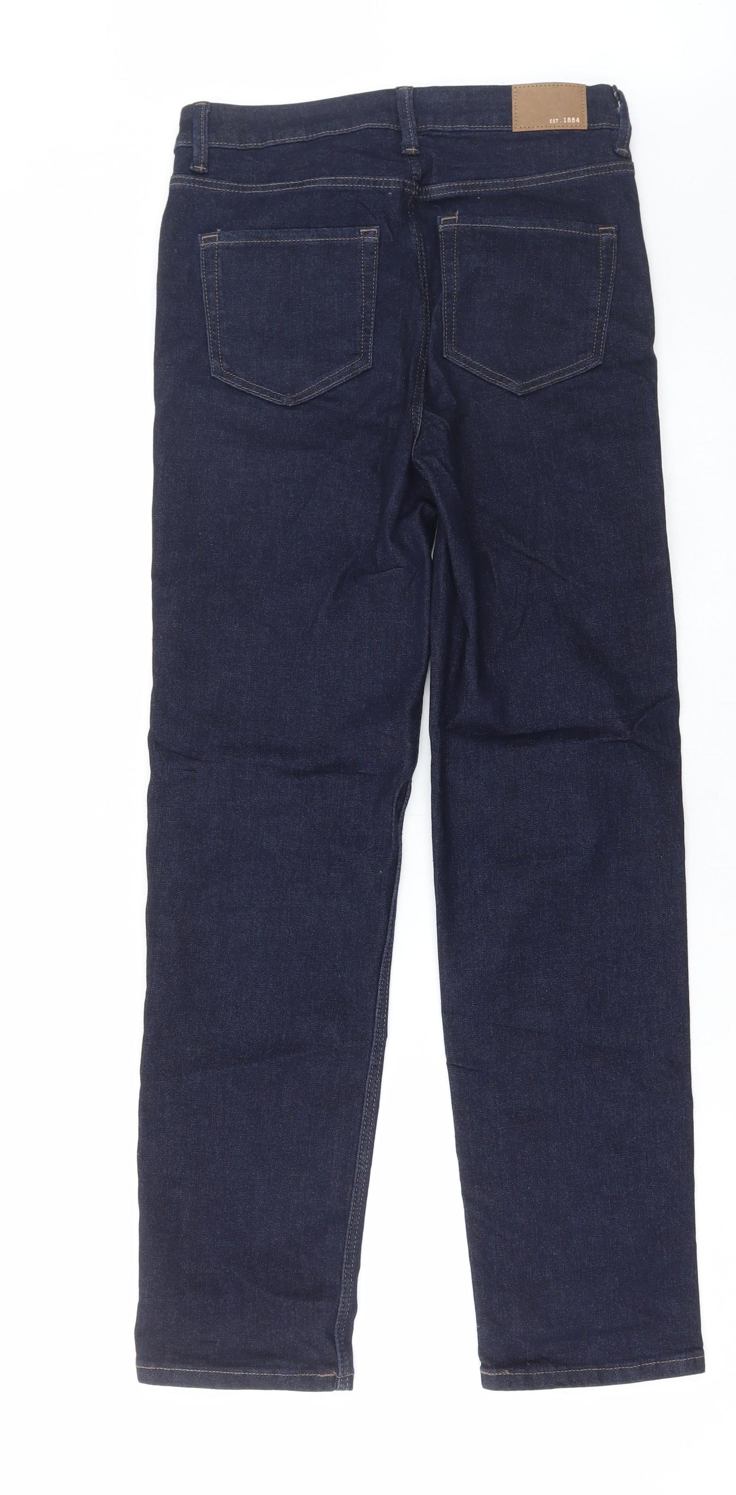 Womens UK Size 10 Marks and Spencer Regular Fit Straight Blue Jeans