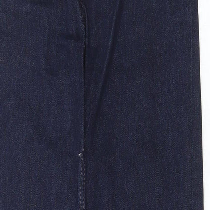 Womens UK Size 10 Marks and Spencer Regular Fit Straight Blue Jeans