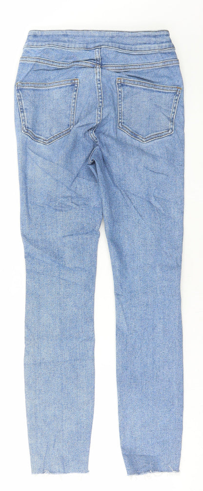 Womens UK Size 26 in Preworn Regular Fit Skinny Blue Jeans