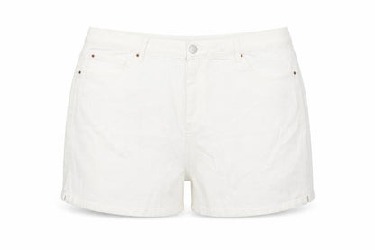 Womens UK Size 22 Marks and Spencer White Mom Shorts