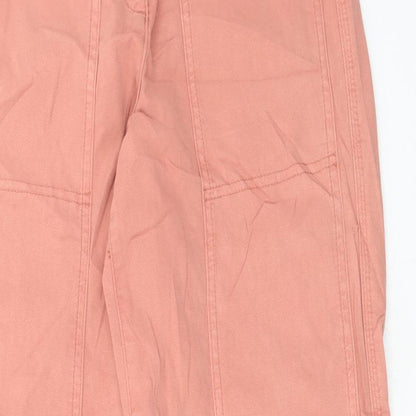 Womens UK Size 8 Marks and Spencer Regular Fit Tapered Pink Jeans