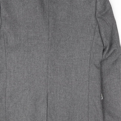 Mens UK Size 42 Racing Green Regular Grey Suit Jacket