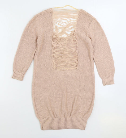 Atmosphere Womens Pink Scoop Neck Acrylic Pullover Jumper Size 8