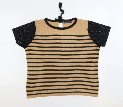 Womens UK Size 16 Marks and Spencer Brown Pullover Jumper