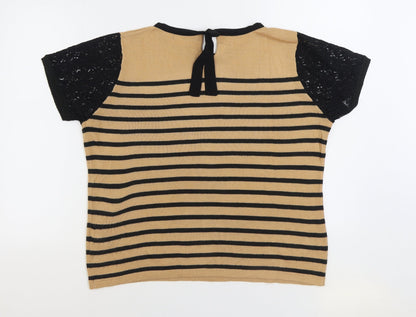 Womens UK Size 16 Marks and Spencer Brown Pullover Jumper