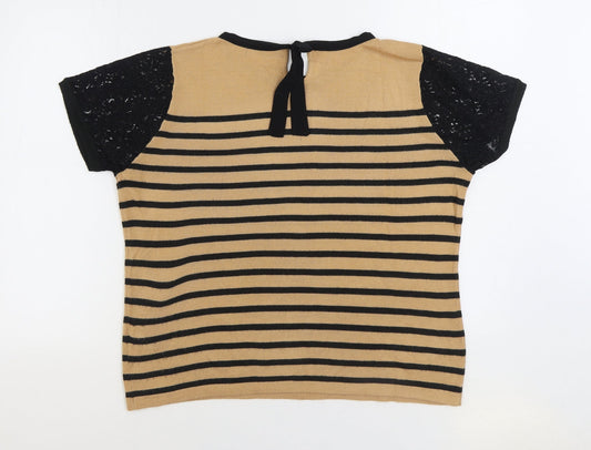 Womens UK Size 16 Marks and Spencer Brown Pullover Jumper