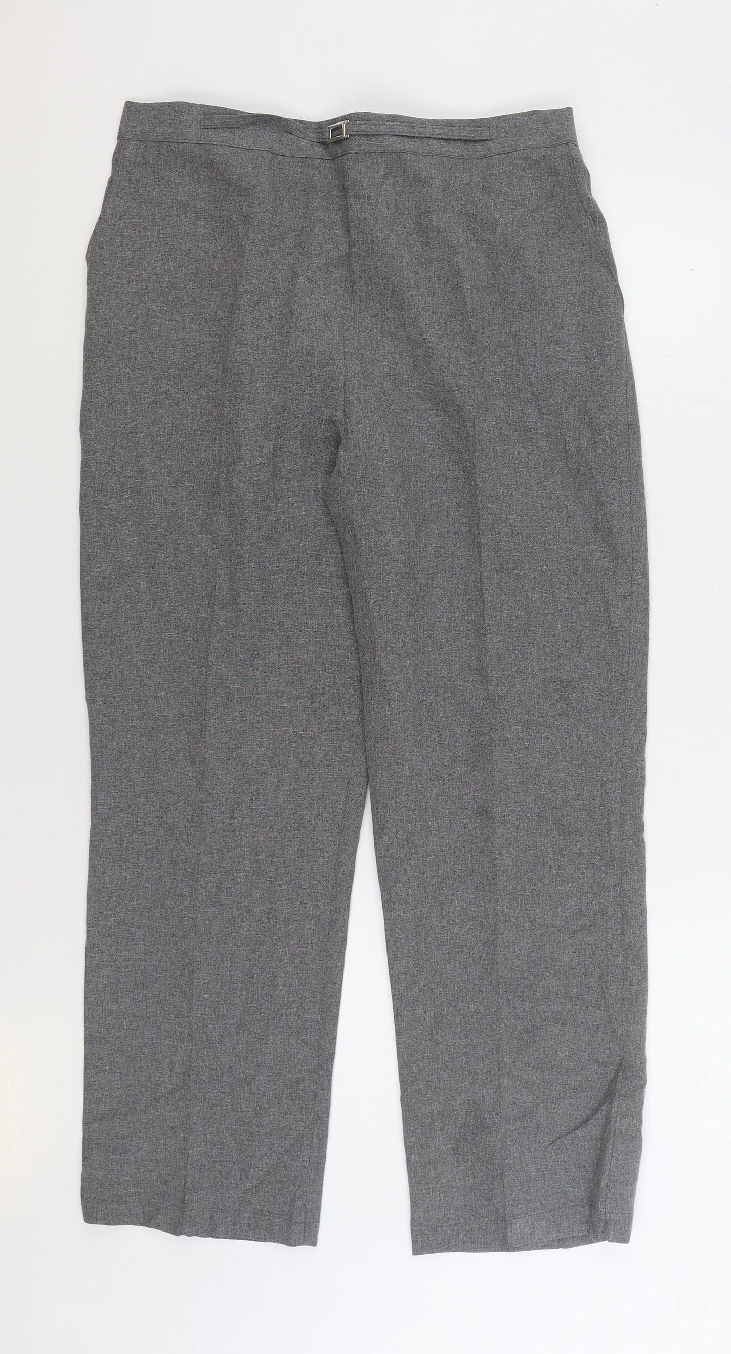 Womens UK Size 18 Mia Moda Regular Fit  Grey Trousers