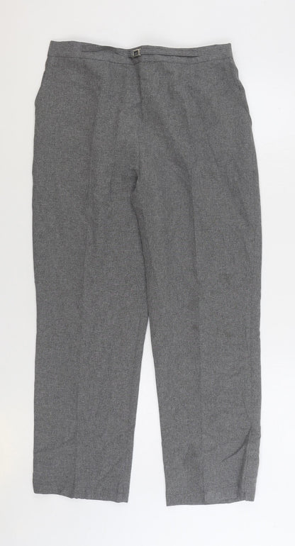 Womens UK Size 18 Mia Moda Regular Fit  Grey Trousers