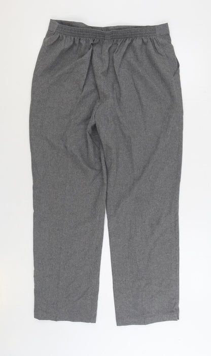 Womens UK Size 18 Mia Moda Regular Fit  Grey Trousers
