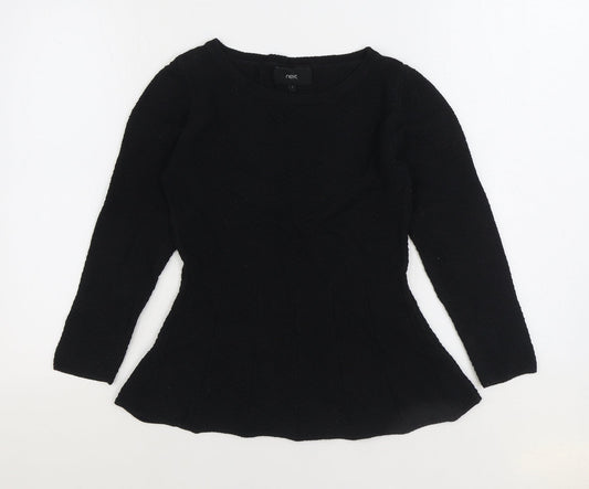 Womens UK Size 6 NEXT Black Pullover Jumper