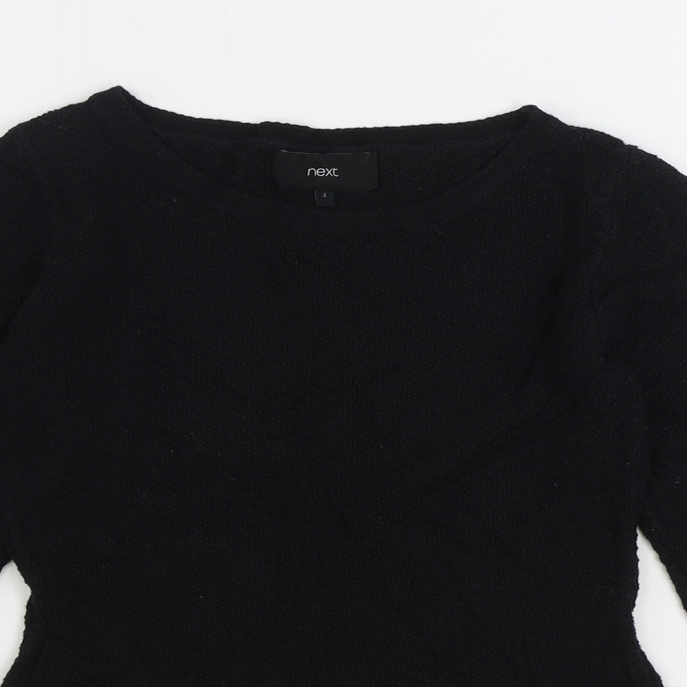 Womens UK Size 6 NEXT Black Pullover Jumper