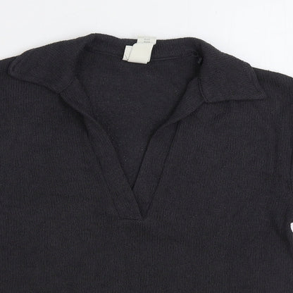 Womens UK Size XS H&M Grey Pullover Jumper