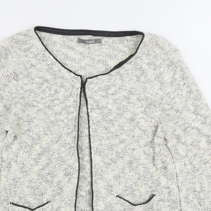 Womens UK Size 12 South Grey Cardigan Jumper