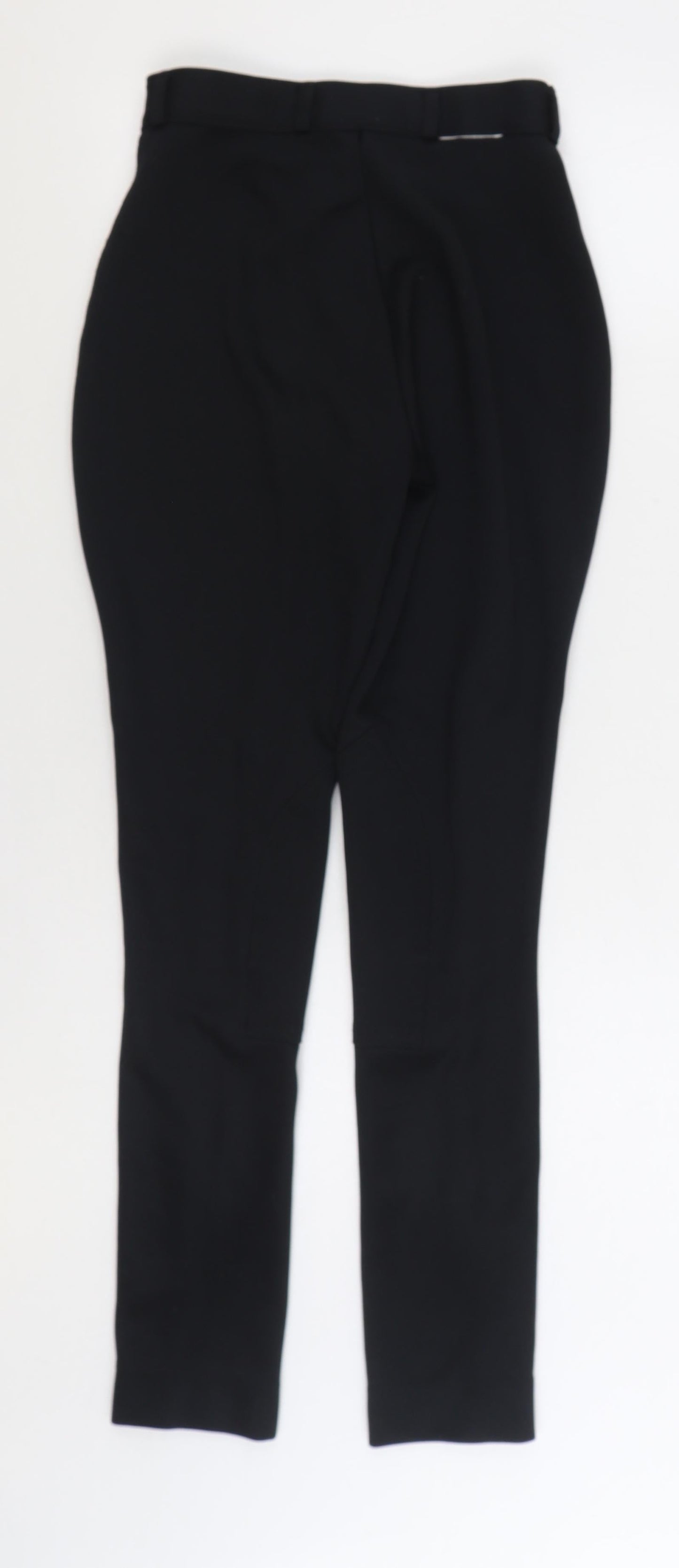 Womens UK Size 28 in Harry Hall Regular Fit Carrot Black Trousers