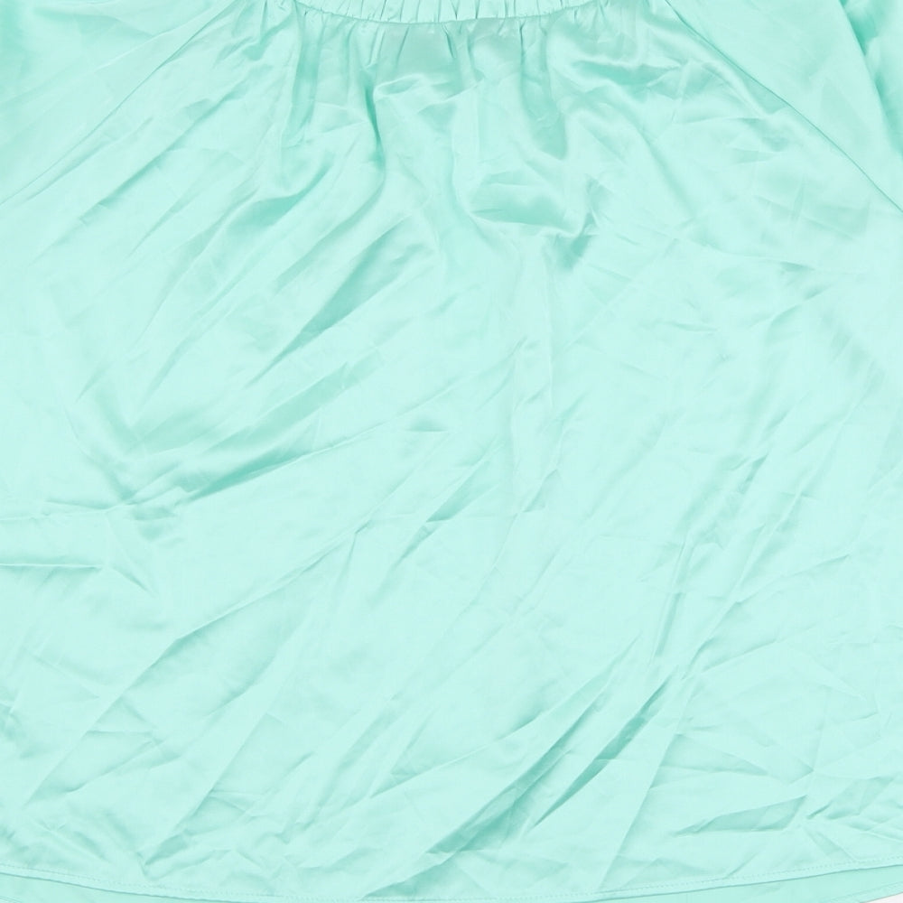 Womens UK Size 8 Marks and Spencer Green Basic Blouse