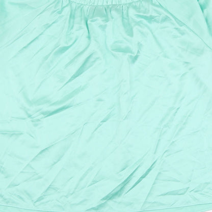 Womens UK Size 8 Marks and Spencer Green Basic Blouse