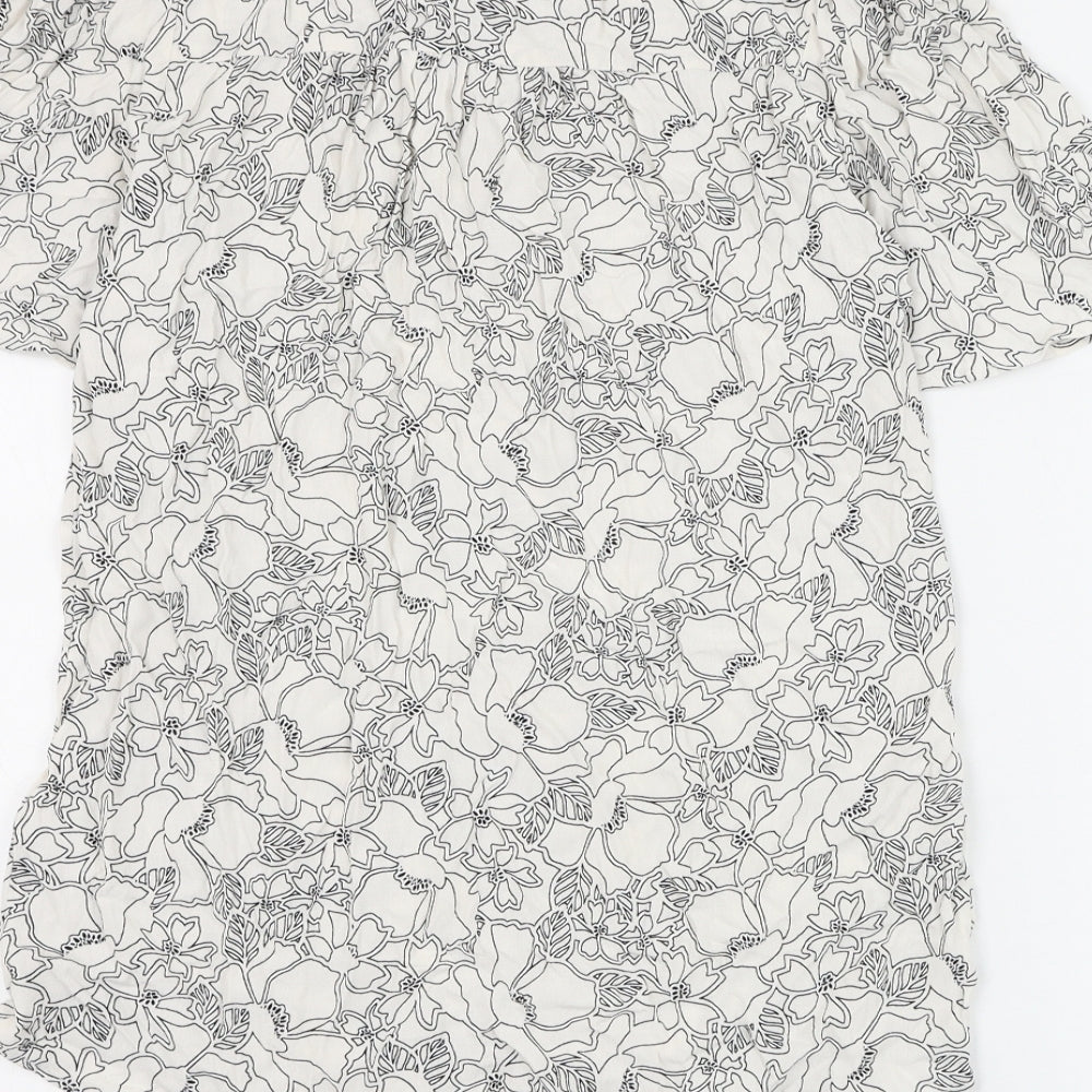 Womens UK Size 6 Marks and Spencer White Basic Blouse