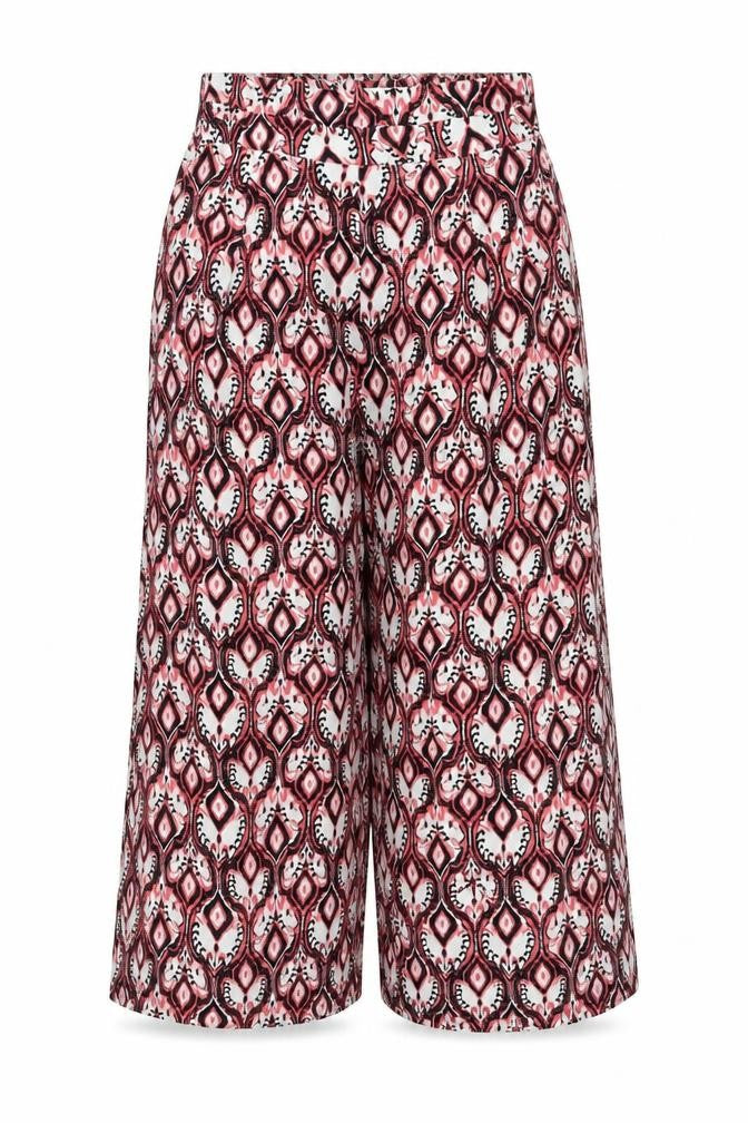 Womens UK Size 8 Marks and Spencer Regular Fit Cropped Multicoloured Trousers