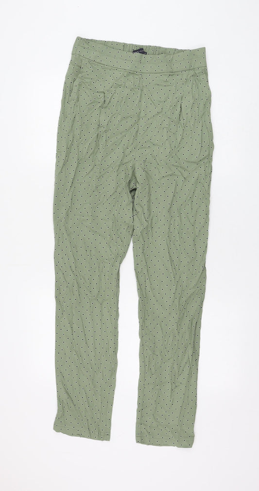 Womens UK Size 10 Marks and Spencer Regular Fit  Green Trousers