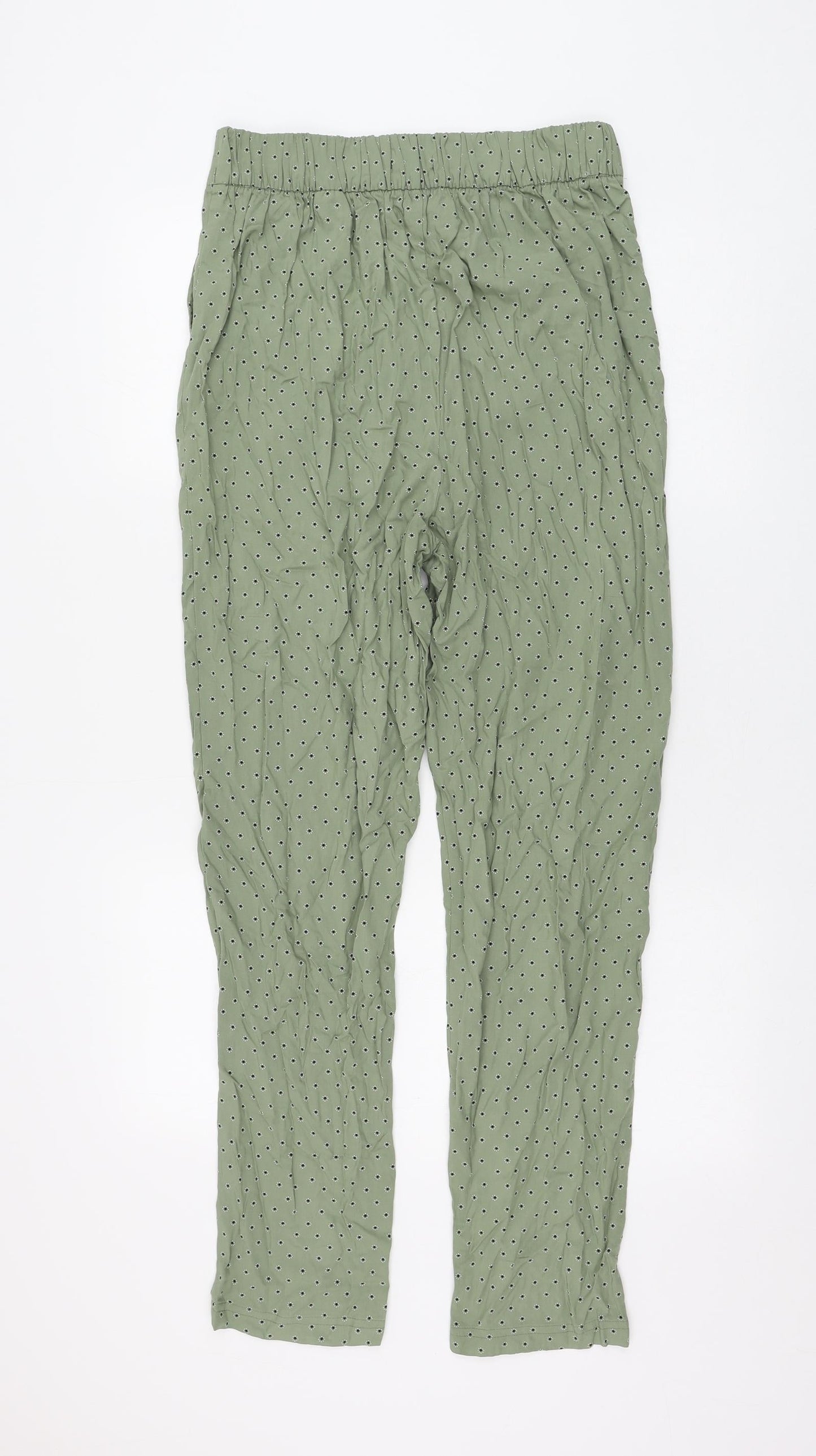 Womens UK Size 10 Marks and Spencer Regular Fit  Green Trousers