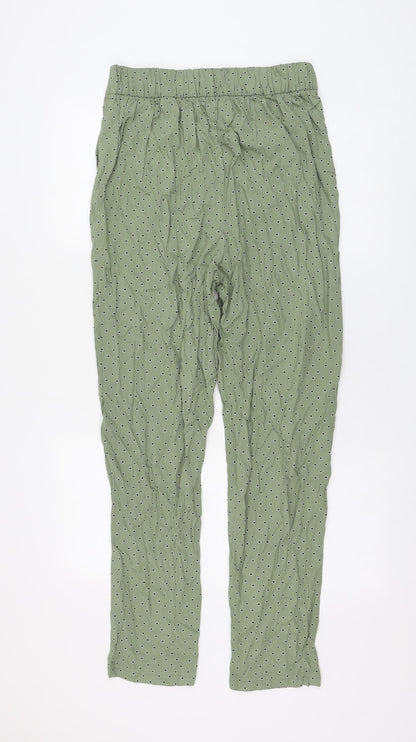 Womens UK Size 10 Marks and Spencer Regular Fit  Green Trousers
