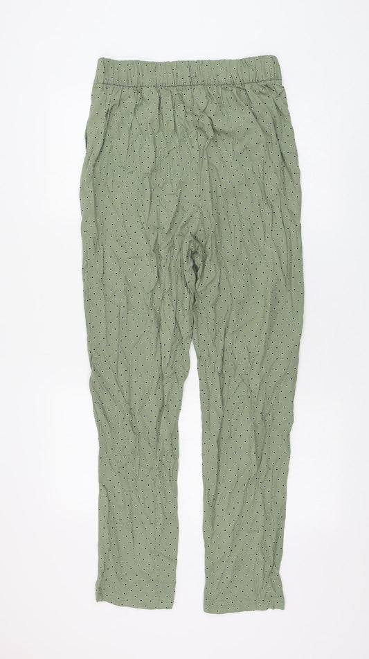 Womens UK Size 10 Marks and Spencer Regular Fit  Green Trousers