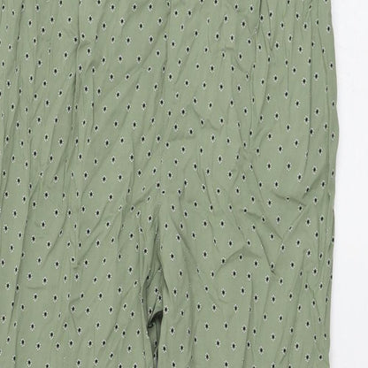 Womens UK Size 10 Marks and Spencer Regular Fit  Green Trousers