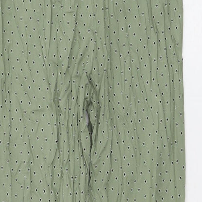 Womens UK Size 10 Marks and Spencer Regular Fit  Green Trousers