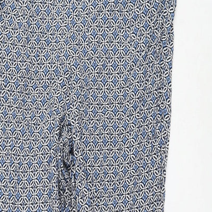 Womens UK Size 8 Marks and Spencer Regular Fit Capri Blue Trousers