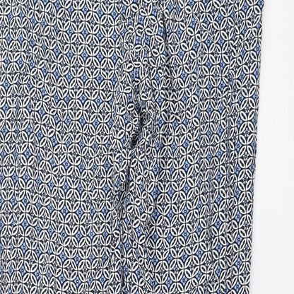 Womens UK Size 8 Marks and Spencer Regular Fit Capri Blue Trousers