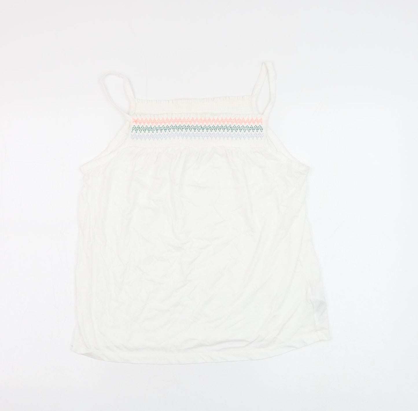 Womens UK Size 12 Marks and Spencer White Camisole Tank