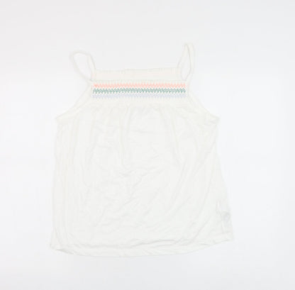 Womens UK Size 12 Marks and Spencer White Camisole Tank