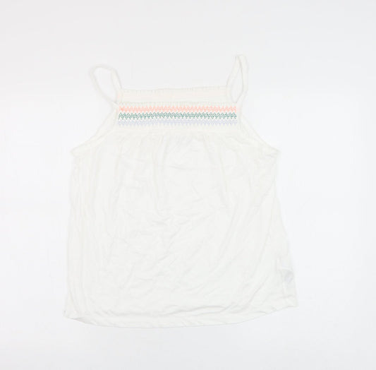 Womens UK Size 12 Marks and Spencer White Camisole Tank
