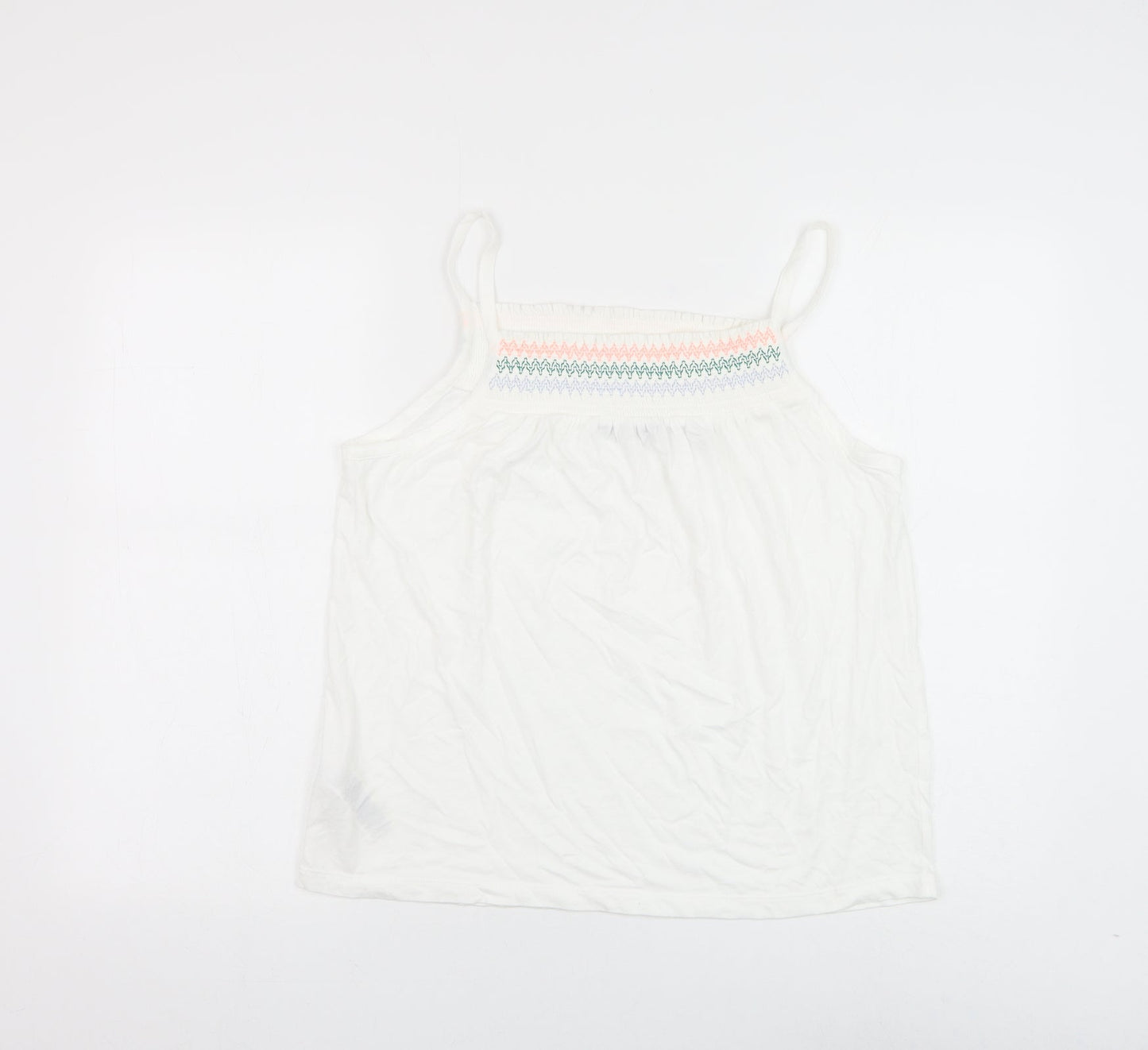 Womens UK Size 12 Marks and Spencer White Camisole Tank