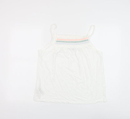 Womens UK Size 12 Marks and Spencer White Camisole Tank